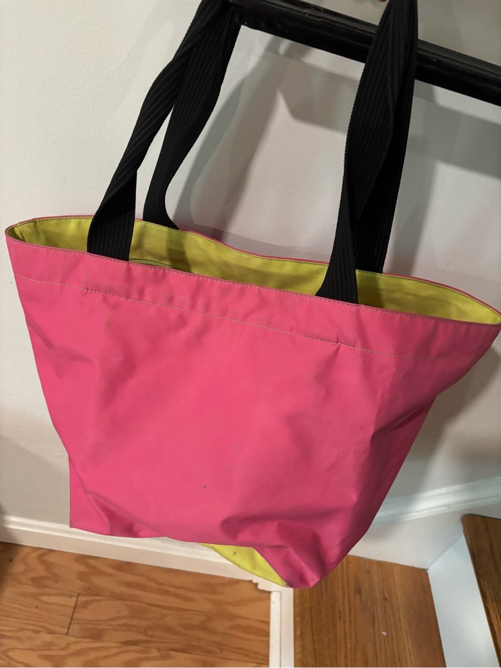 Bright Pink & Yellow Tote Bag - Herve Chapelier